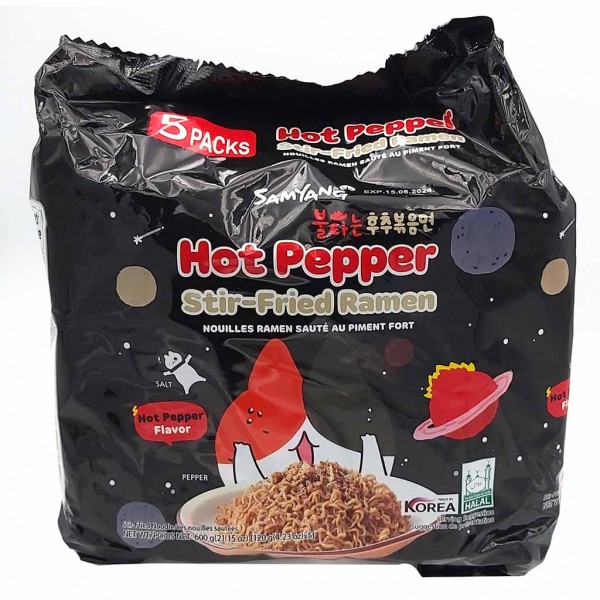 SAMYANG Hot Pepper Stir-Fried Ramen 600g Multipack 5x120g