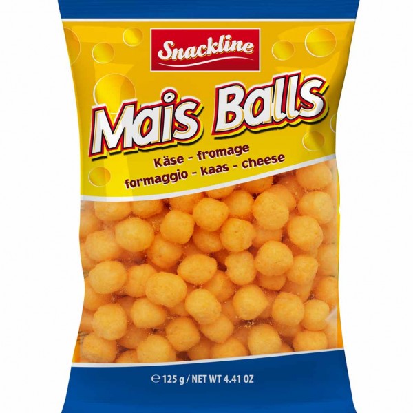 Snackline Mais Balls Käse Maissnack gesalzen 125g