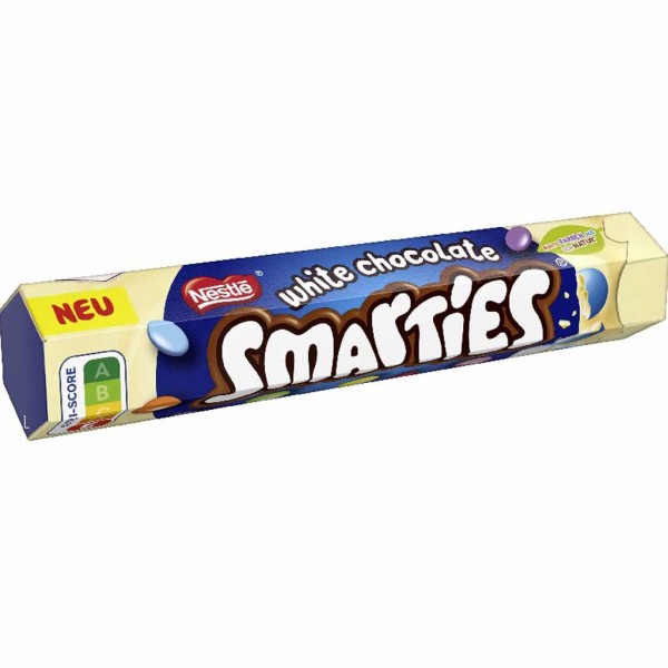 Smarties white Chocolate Rolle 120g MHD:30.9.24