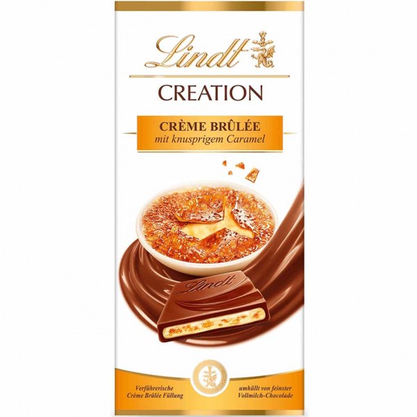 Lindt CREATION Crème Brûlée 150g MHD:20.2.25