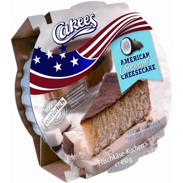 Cakees American Cheesecake Coconut 450g MHD:24.6.23