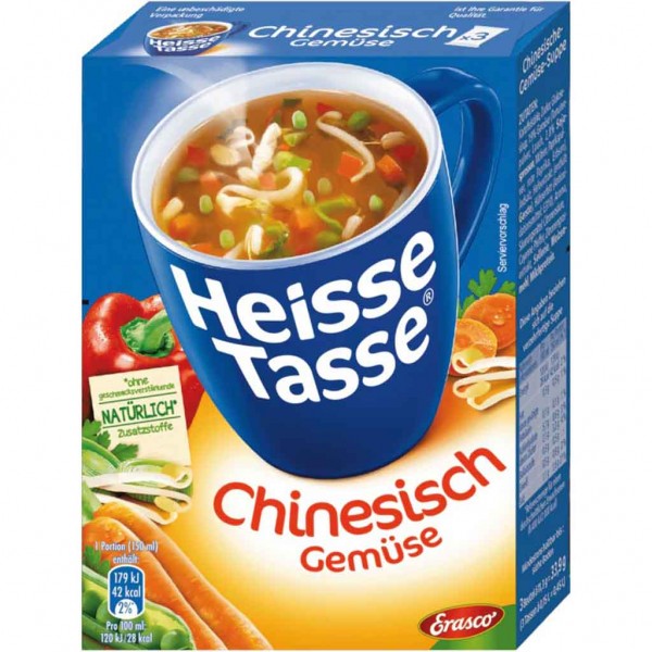 12x Erasco Heisse Tasse Chinesisch mit Gemüse á 33,9g=406,8g MHD:28.6.25
