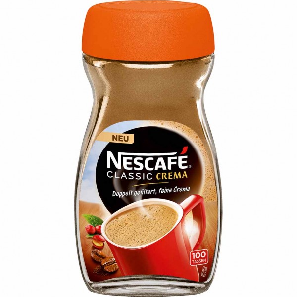 Nescafe Classic Crema löslicher Bohnenkaffee 200g MHD:28.2.26