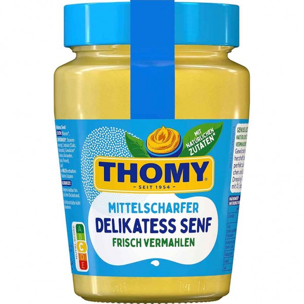 Thomy Delikatess Senf Mittelscharf 250ml MHD:30.3.24