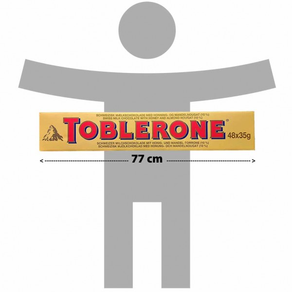 Toblerone XL Pack Milchschokolade 1680g 1,68kg 77cm lang