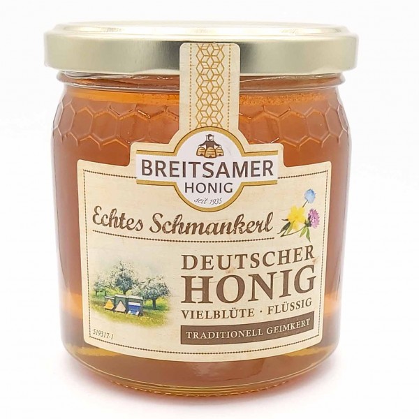 Breitsamer Honig Deutscher Honig Vielblüte flüssig 500g