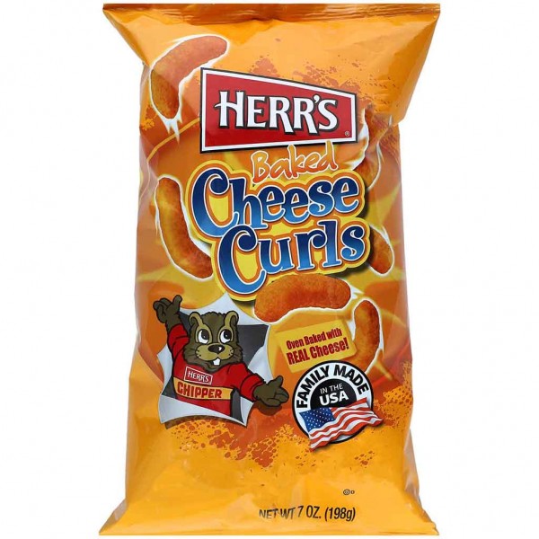 Herrs Baked Cheese Curls 170g MHD:12.1.25