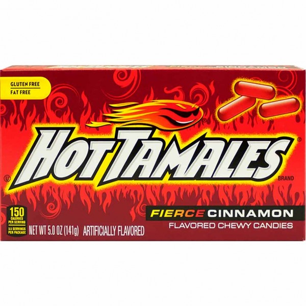 Hot Tamales Fierce Cinnamon 141g scharfe Zimt Gelee-Bonbons