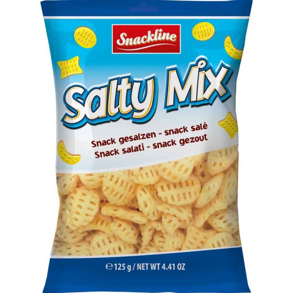 Snackline Salty Mix Kartoffelsnack gesalzen 125g MHD:13.9.24