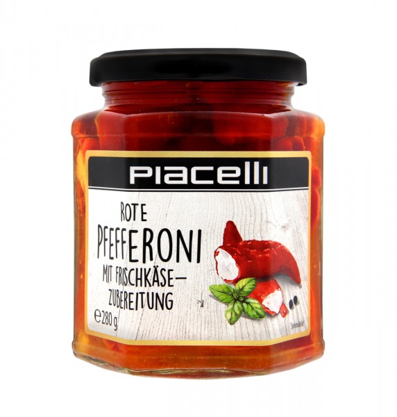 Piacelli Rote Pfefferoni mit Frischkäsezubereitung 280g MHD:13.1.26