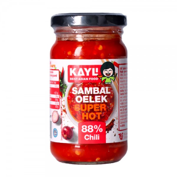 Kay-Li Sambal Oelek Super Hot 88% Chili 200g MHD:10.11.24
