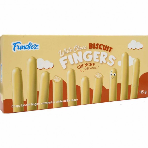 Fundiez crispy Biscuit Fingers Vanilla 115g MHD:7.12.24