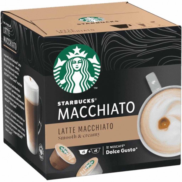 Starbucks Dolce Gusto Macchiato 6 Tassen 129g MHD:6.8.22
