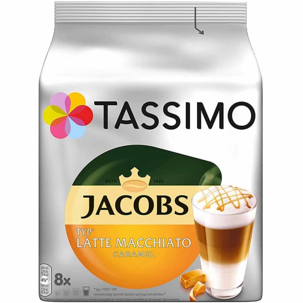 Tassimo Kapseln Jacobs Latte Macchiato Caramel 8 Kaffeekapseln