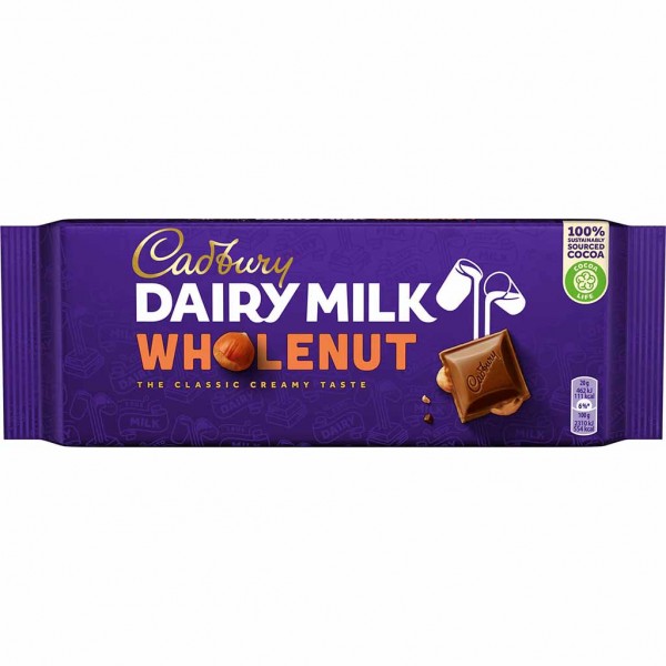 Cadbury Tafelschokolade Dairy Milk Whole Nut 180g MHD:5.5.25