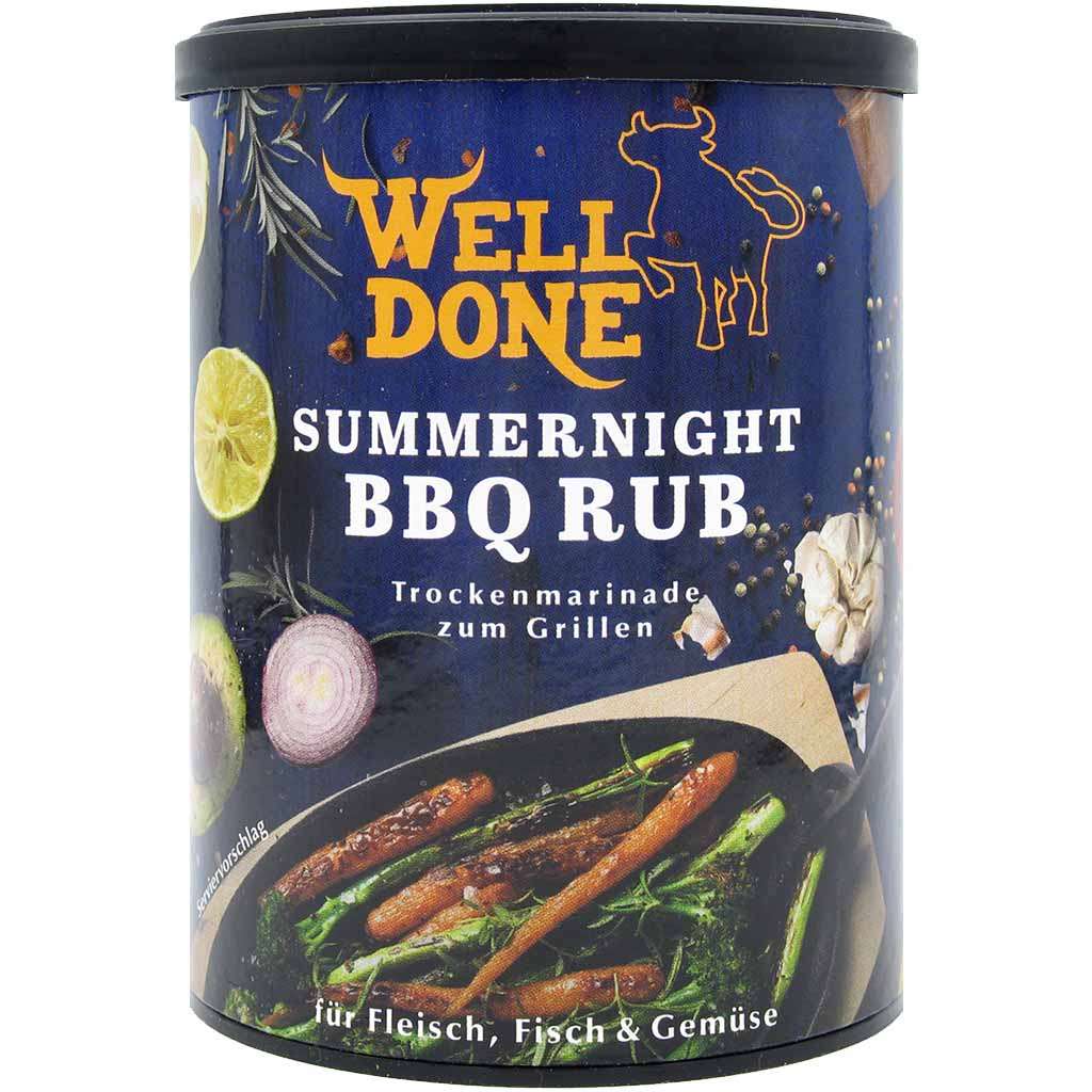 Well Done BBQ Rub Trockenmarinade Summernight 200g | Lebensmittel ...