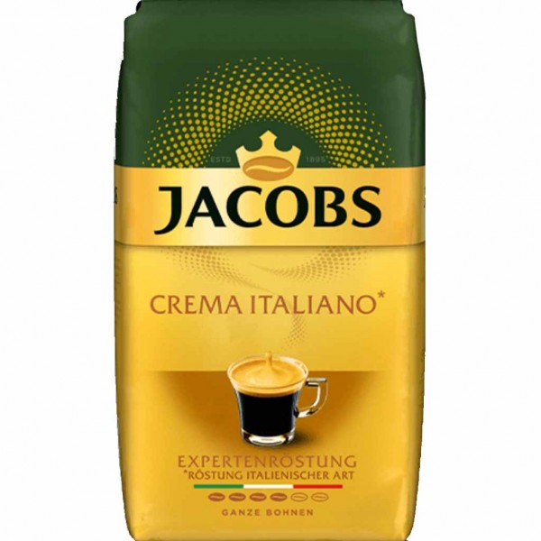 Jacobs Café Crema Italiano Expertenröstung ganze Kaffeebohnen 1000g MHD:19.3.25