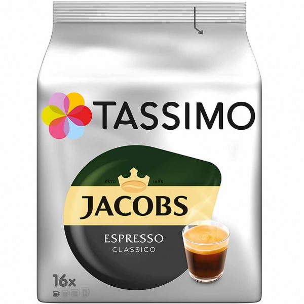 Tassimo Jacobs Espresso Classico 16 Kaffee Kapseln MHD:30.1.24