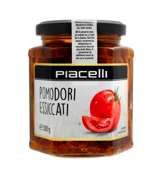 Piacelli Antipasti Pomodori essiccati - Tomaten getrocknet 280g MHD:19.9.26