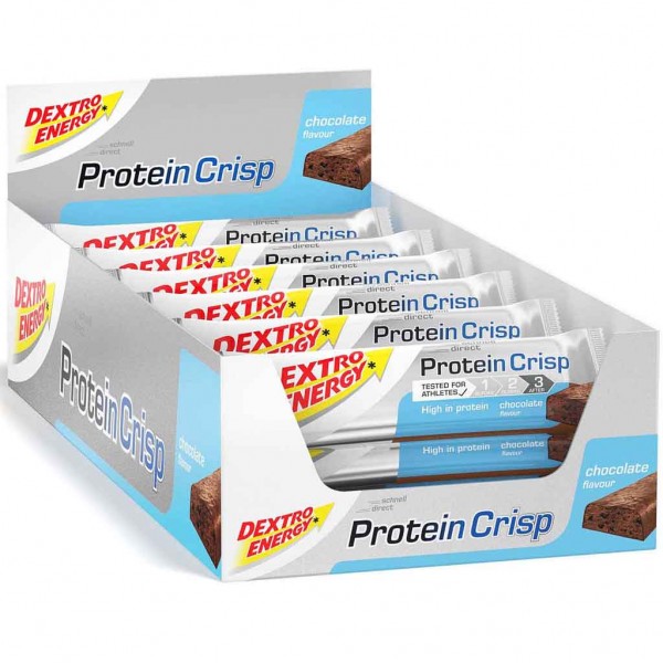 Dextro Energy Protein Crisp Chocolate 24x50g=1,2kg MHD:14.9.23