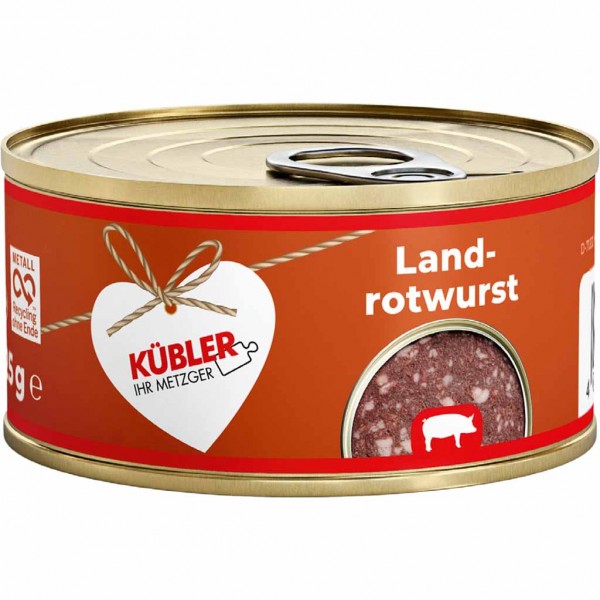 Küblers Land-Rotwurst 125g