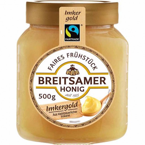 Breitsamer Honig Imkergold Cremig Fairtrade 500g MHD:30.11.25