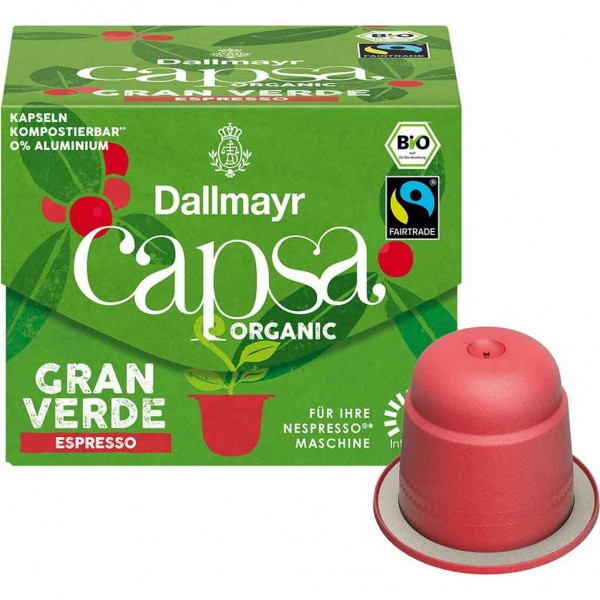 Dallmayr capsa Gran Verde Espresso Bio 56g MHD:30.4.25