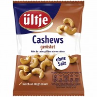 ültje Cashews geröstet ohne Salz 150g MHD:30.7.23