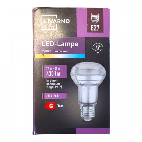 Livarno LED - Lampe 2700K Warmweiß 430 Lumen E27