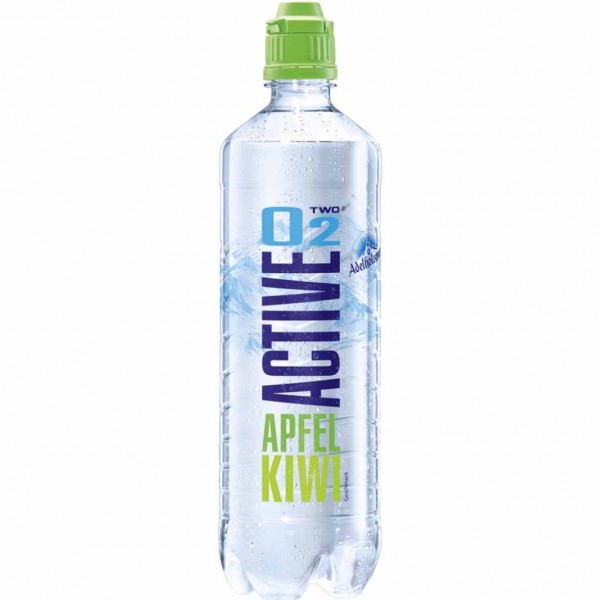 8x Active O2 Mineralwasser Apfel Kiwi á 0,75L=6L MHD:30.6.23