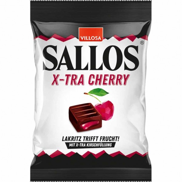 Villosa Sallos Lakritzbonbon X-Tra Cherry 150g MHD:30.9.25