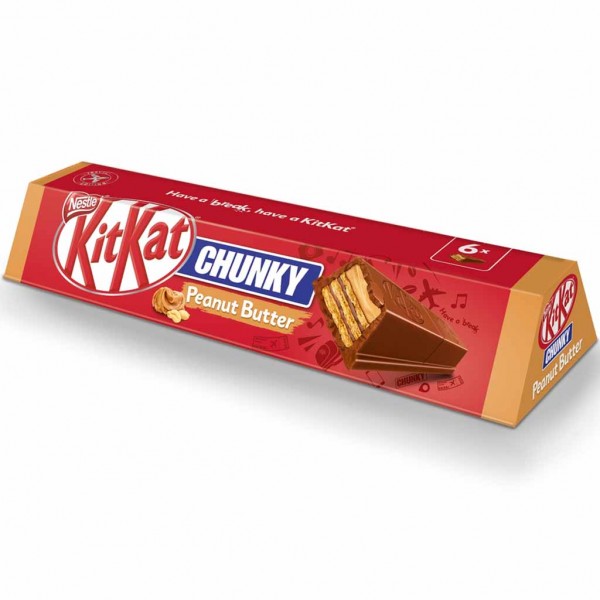 KitKat Chunky Peanut Butter Traveller Pack 6er 252g MHD:11.7.24