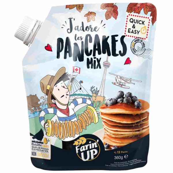 Farin&#039;Up Pancakes Mix 360g MHD:13.8.23