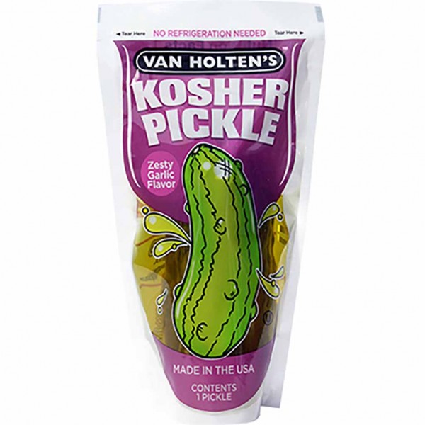 Van Holten's - Kosher Pickle 140g Gurke im Beutel mit Knoblauch Geschmack - EAN 038200000070