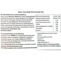 Oreo Wafer Roll Creamy Munchy Chocolate 54g MHD:10.11.24
