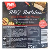 Ibis BBQ Brötchen Chili & Kräuter der Provence 270g MHD:13.6.23