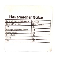 Hessenstolz Hausmacher Sülze 200g Glas MHD:1.2.25