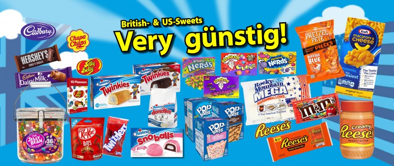 British- und US-Sweets very günstig! Jetzt USA Süßigkeiten günstig bei Lebensmittel-Sonderposten.de bestellen
