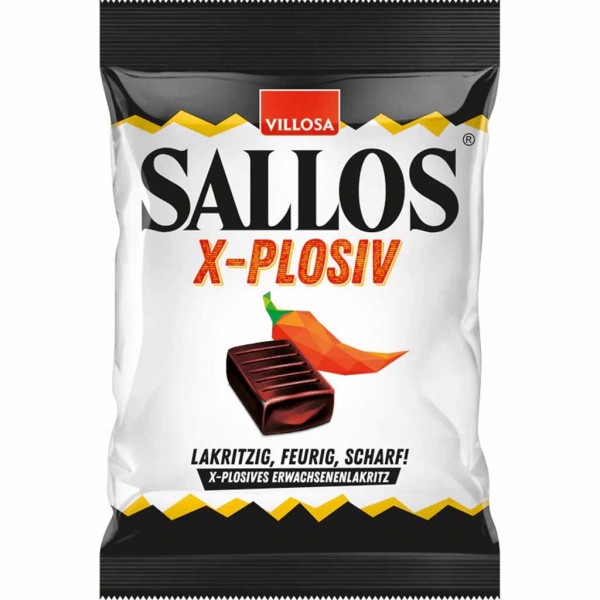 Villosa Sallos Lakritzbonbon X-Plosiv 150g MHD:30.3.26