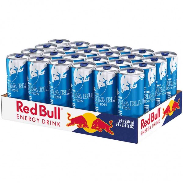 24x Red Bull The Sea Blue Edition Juneberry Energy Drink DOSE á 250ml=6L MHD:13.8.24