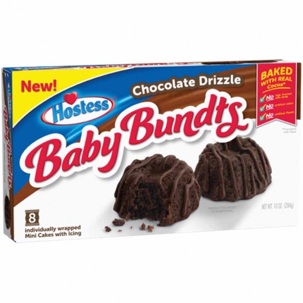 Hostess Baby Bundts Chocolate Drizzle 8er 284g MHD:30.5.24
