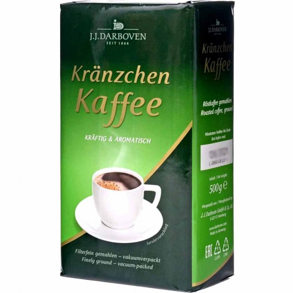 Kränzchen Kaffee Filterkaffee 500g MHD:30.10.23