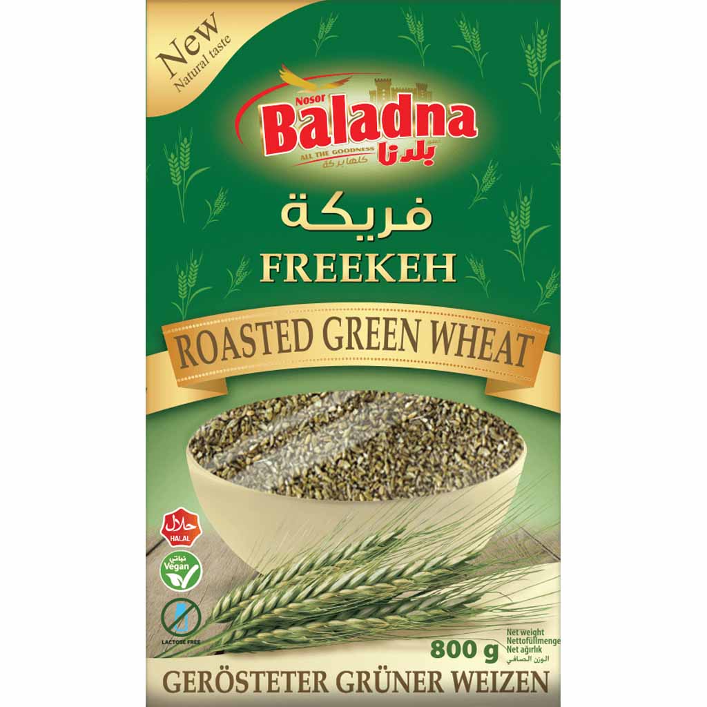 Baladna Freekeh gerösteter grüner Weizen 800g | Lebensmittel ...