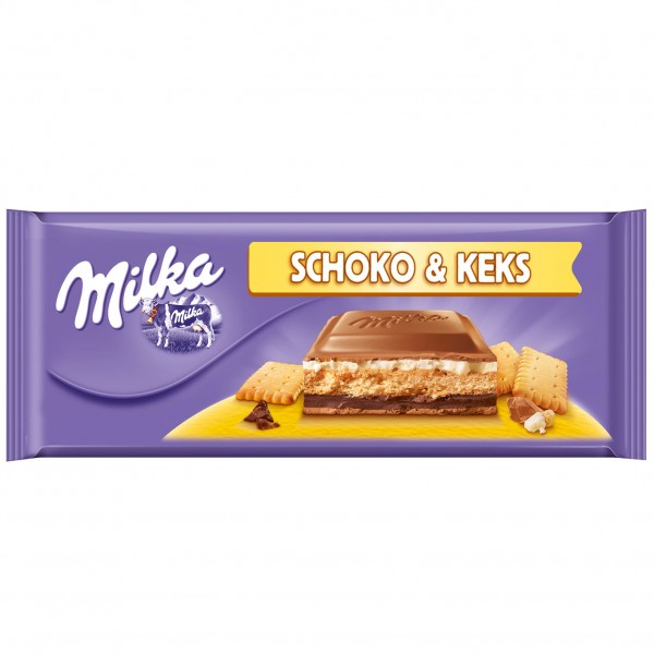 Milka Tafelschokolade Schoko & Keks 300g