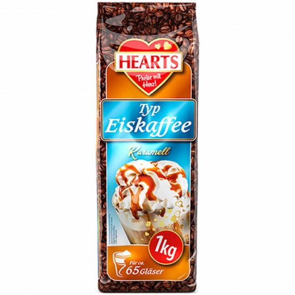 Hearts Eiskaffee Karamell Getränkepulver 1000g