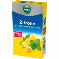 Wick Hustenbonbon Zitrone ohne Zucker 20 x 46g= 920g MHD:30.10.26
