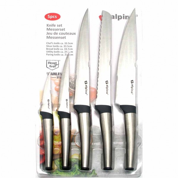 5 teiliges Messerset Premium von Alpina
