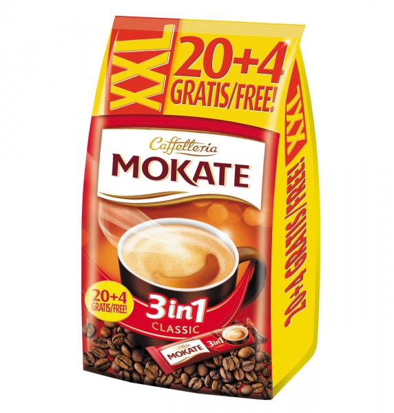 Mokate Kaffee Getränkepulver Classic 3in1 408g MHD:26.1.25