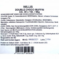 30x Willis Muffin Double Choc á 55g=1650g MHD:28.10.22