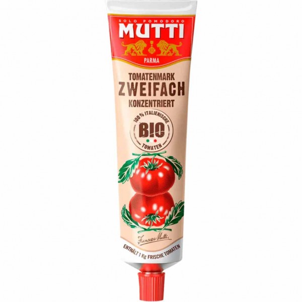 MUTTI Parma Bio Tomatenmark zweifach konzentriert 185g MHD:1.9.25
